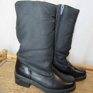 Totes Paula Fur lining winter boot black sz 7